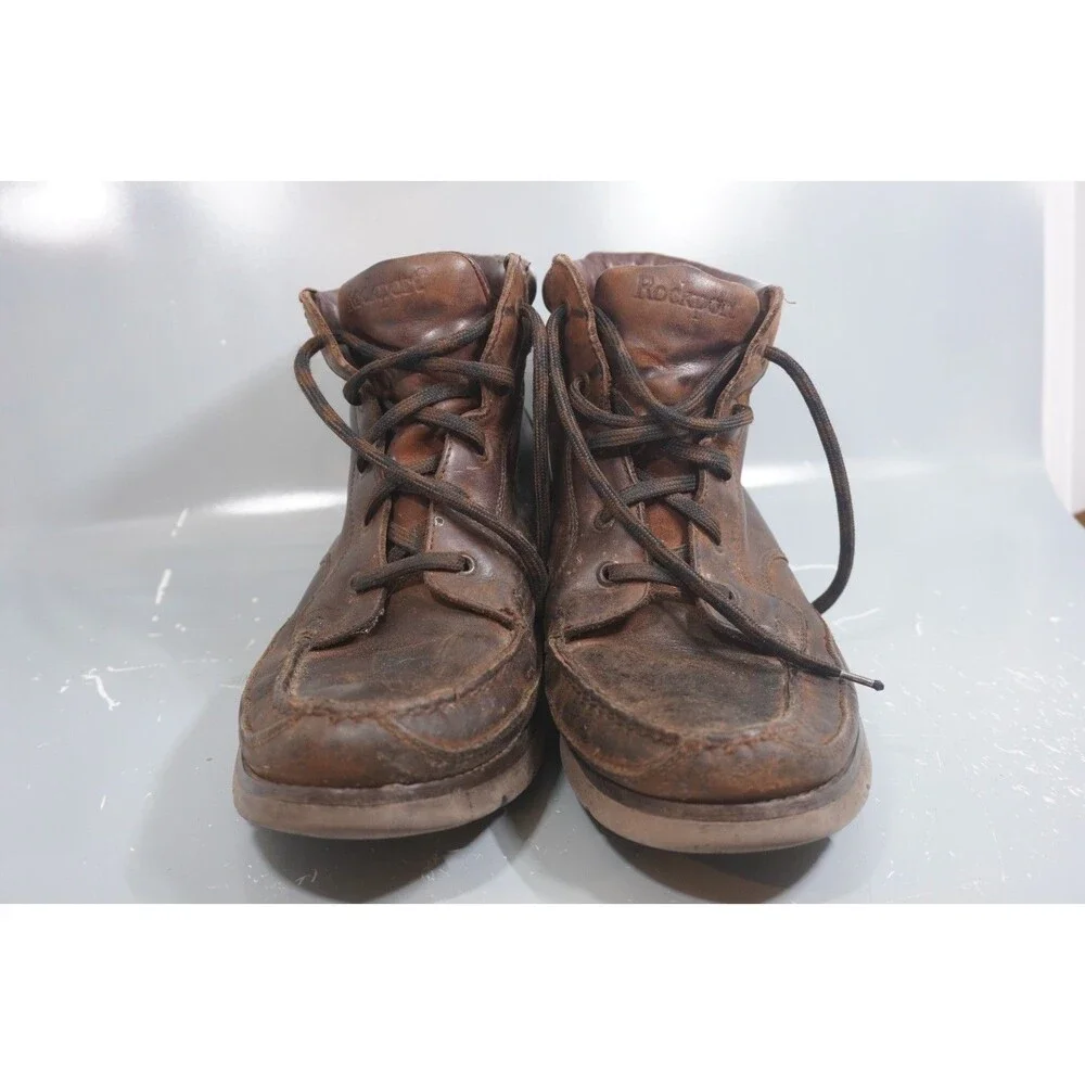 VTG Rockport Gore-Tex Waterproof Men Sz 11.5 Brown Leather Chukka Boots Mexico